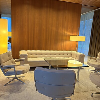 Kanzlerbungalow Bonn Sanierung Deckenpaneele (2)