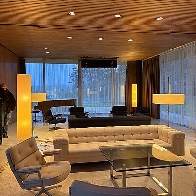 Kanzlerbungalow Bonn Sanierung Deckenpaneele (5)