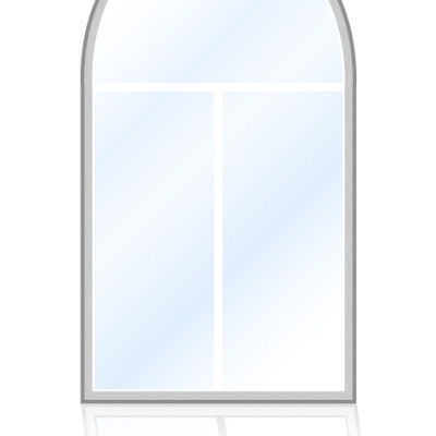Veka-Fenster-Rundbogenfenster